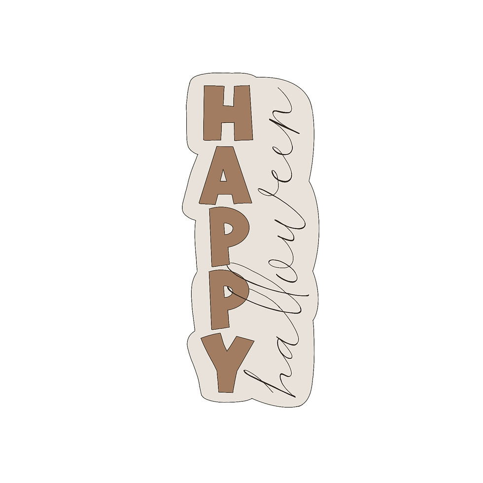 STL Tall Happy Halloween-4"