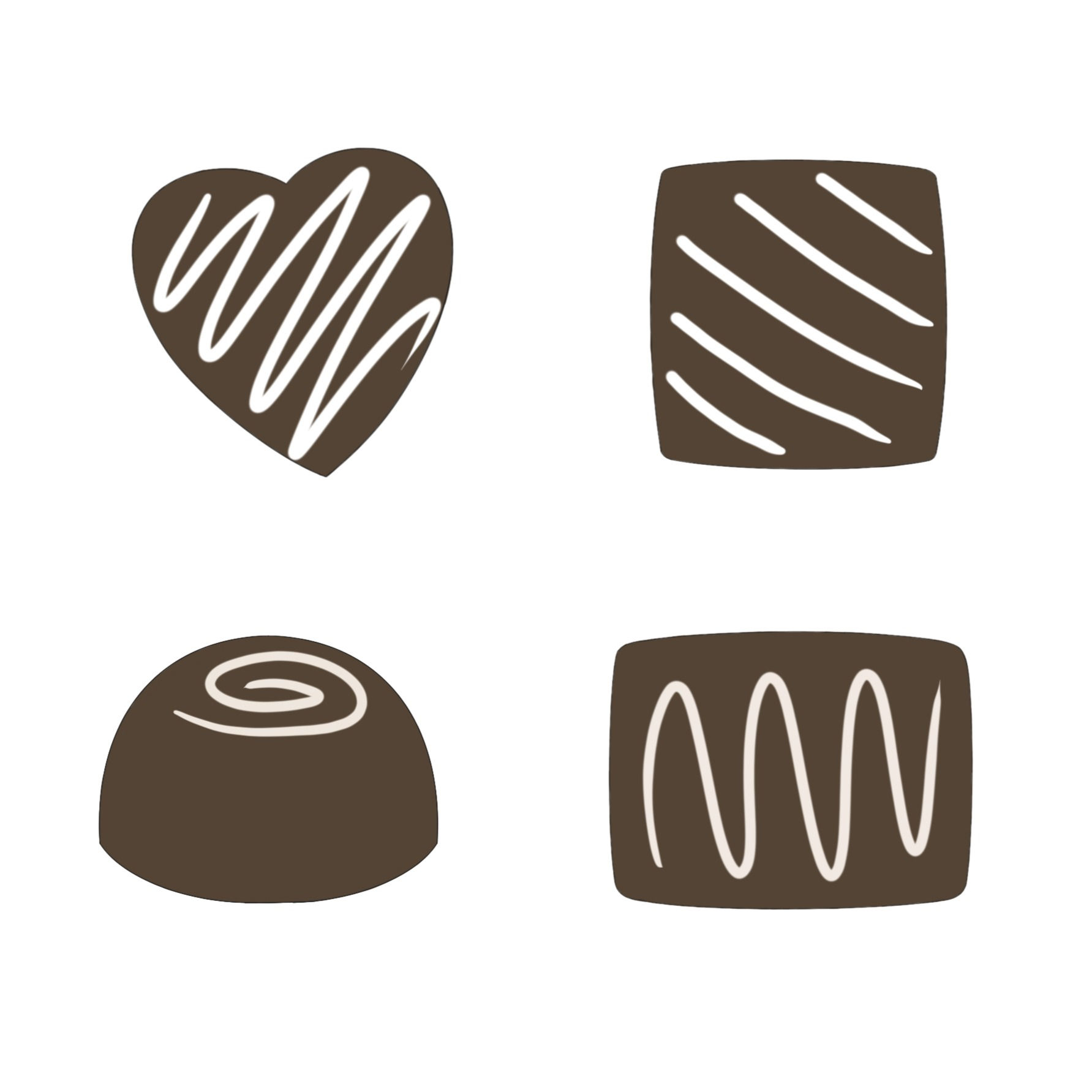 Mini Chocolate Candy Cookie Cutters