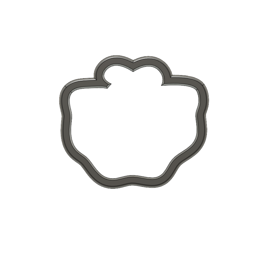 Thumbnail: Scalloped Bib Cookie Cutter