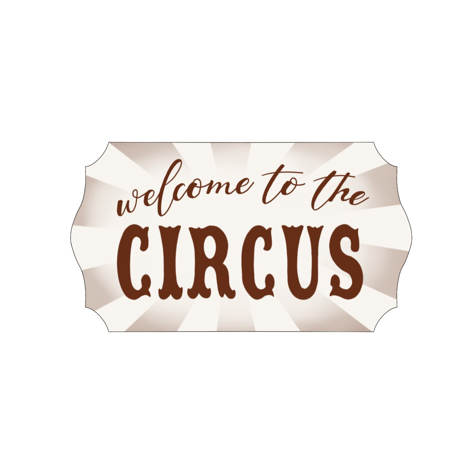 Showman Plaque Cookie Cutter