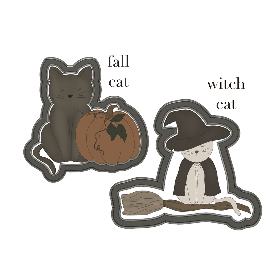 Miniatura: Halloween Cat Cookie Cutters