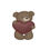 Miniature : STL Bear Hugging Heart-4"