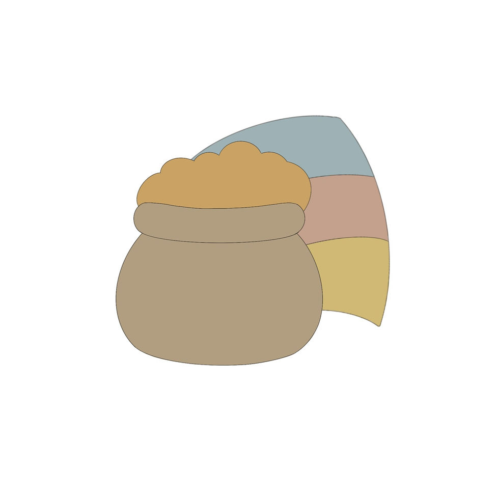 STL Mini Rainbow Gold - 2"