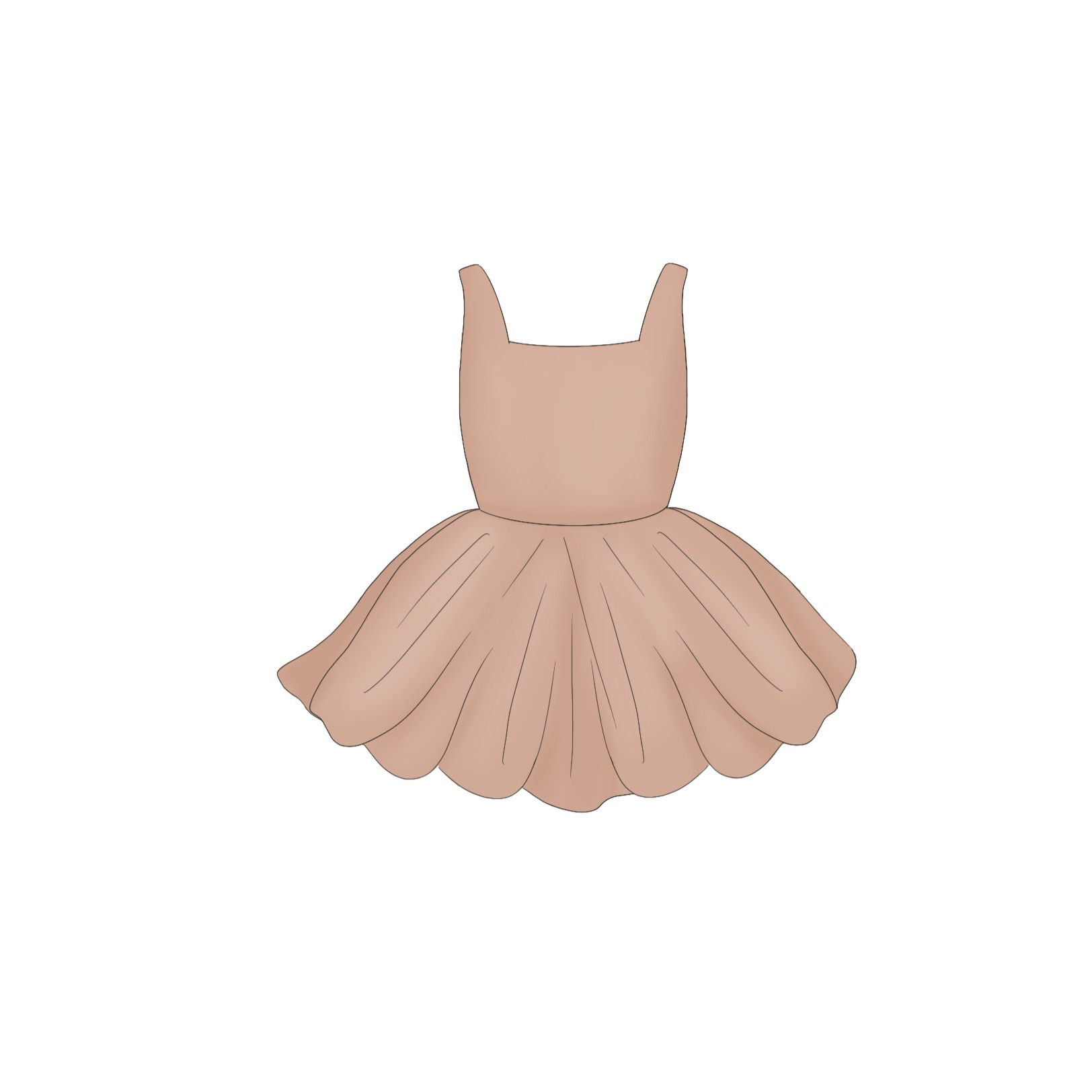 STL Tutu Dress-3.5"