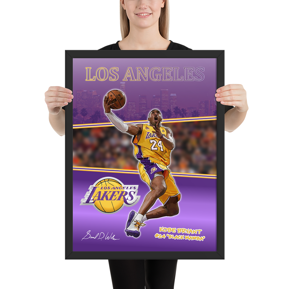 Thumbnail: Kobe Bryant Framed Photo Paper Poster