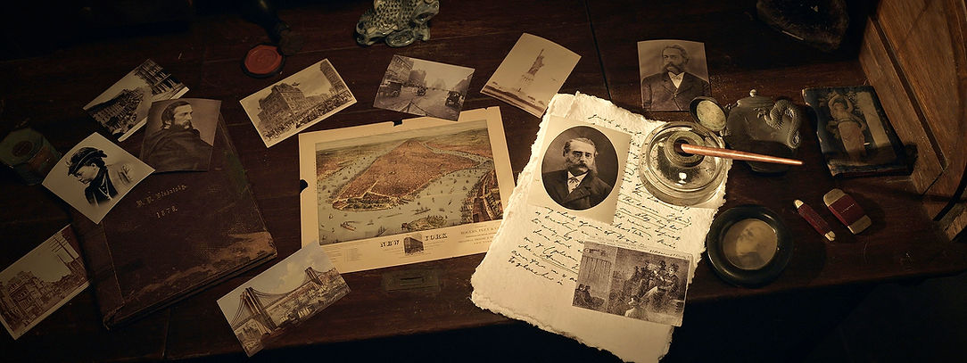 Images of Blavatsky and Olcott, the founders of the Theosophical Society, from ONE FIRE