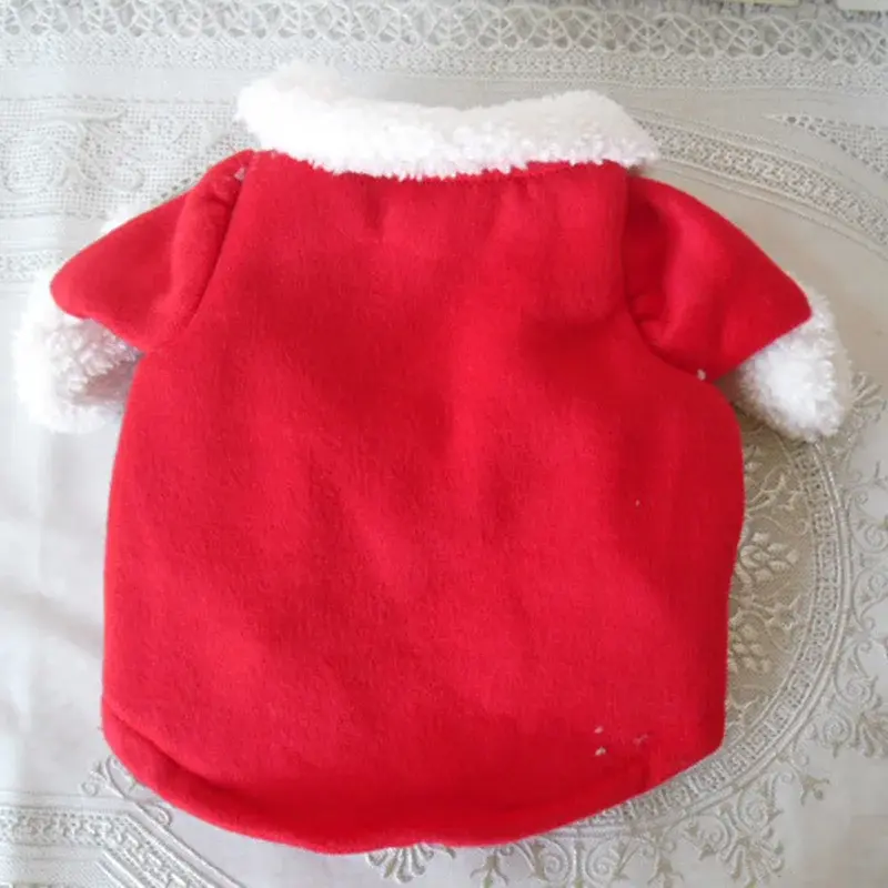 Thumbnail: Winter Christmas Pet Cat Costumes Funny Santa Claus Clothes for Small Cats Dogs