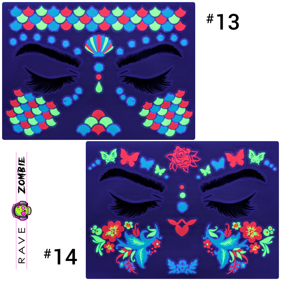 Thumbnail: UV Face Tattoo Stickers