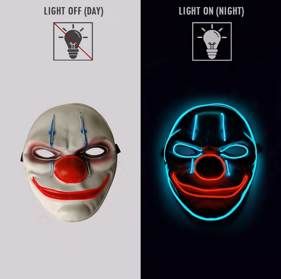 Thumbnail: Smirking Clown Mask (EL Wire)