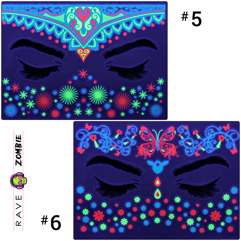 Thumbnail: UV Face Tattoo Stickers