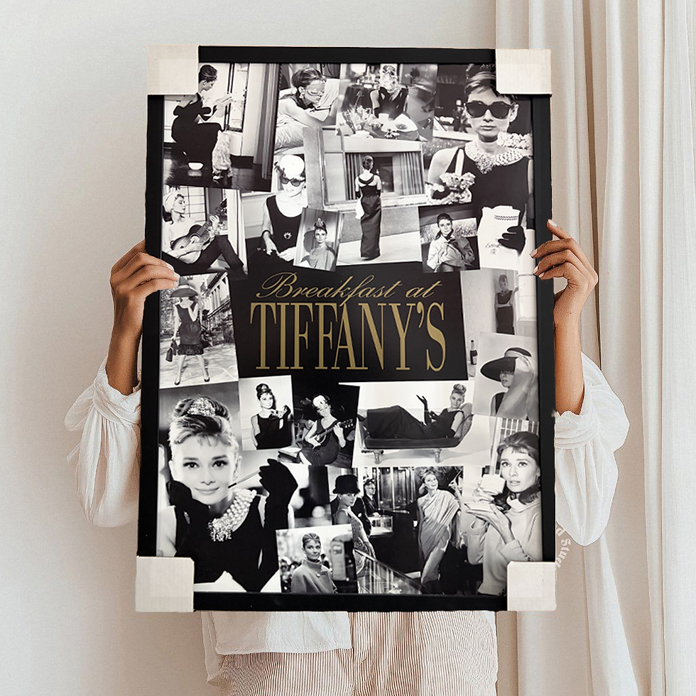 थंबनेल: Tiffany's Breakfast at Tiffany's Iconic Movie Poster frame