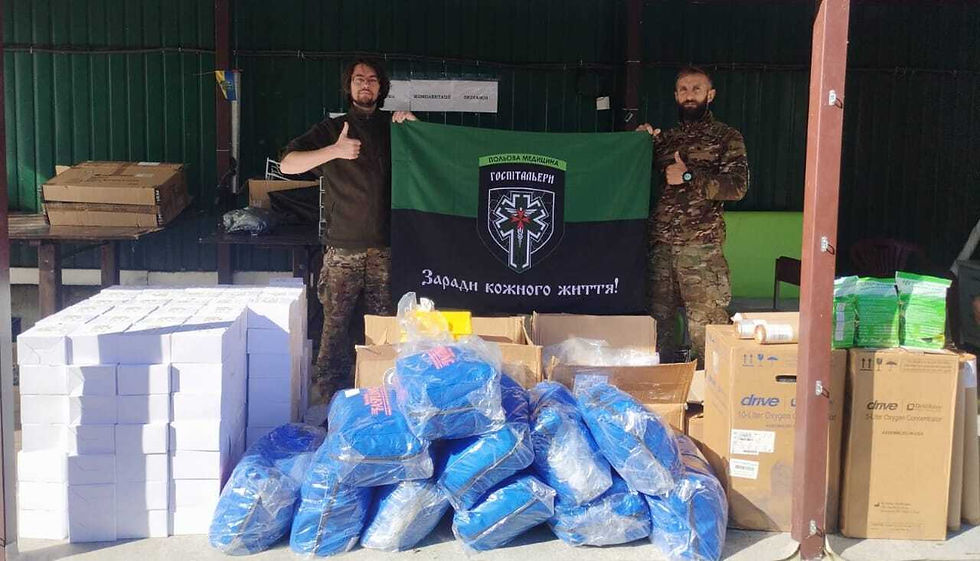 Medical Equipment delivered to the Hospitallers!