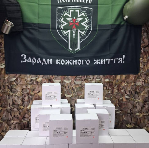 50 bottles of freeze-dried plasma delivered!