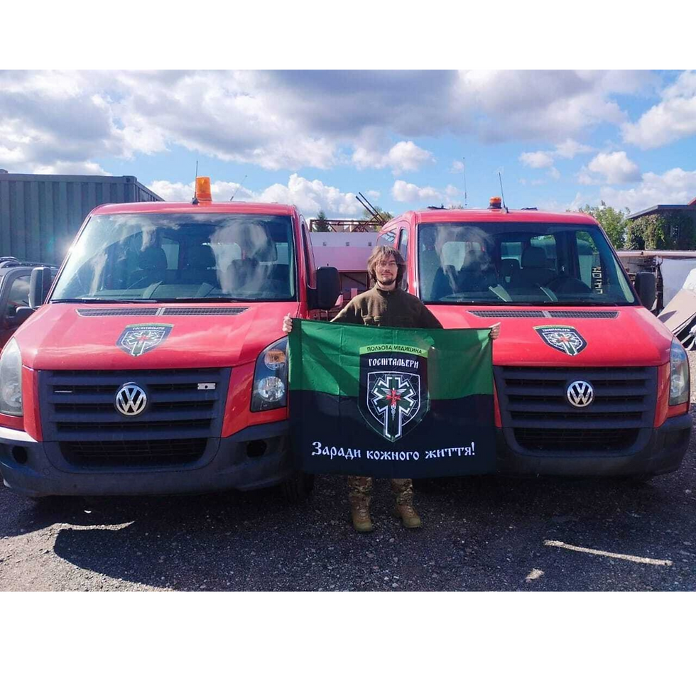 Another 3 vans delivered to the Hospitallers!