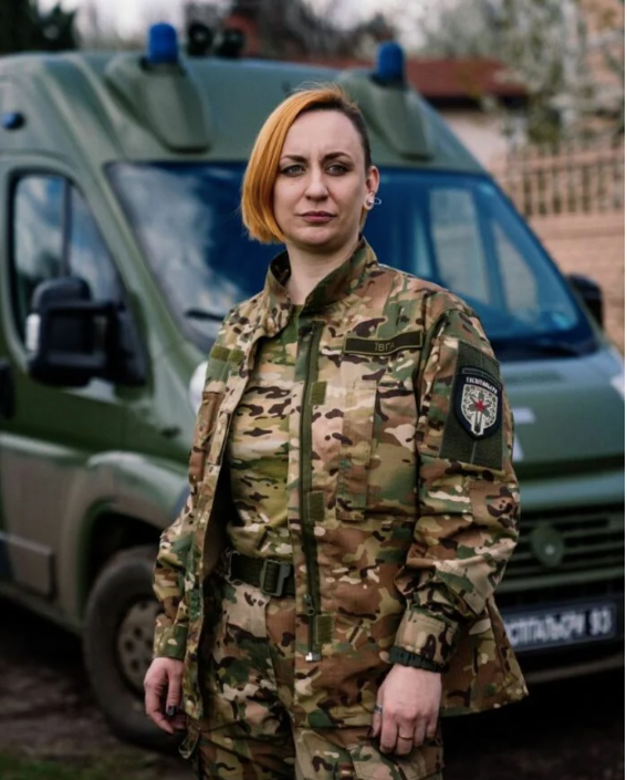 Yevheniya Kolesnychenko, known as "Yevha" from the Hospitallers