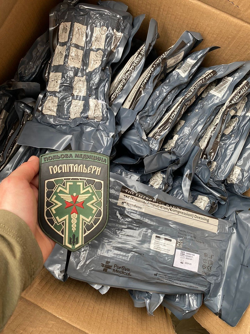 We have delivered the necessary medical equipment to Hospitallers