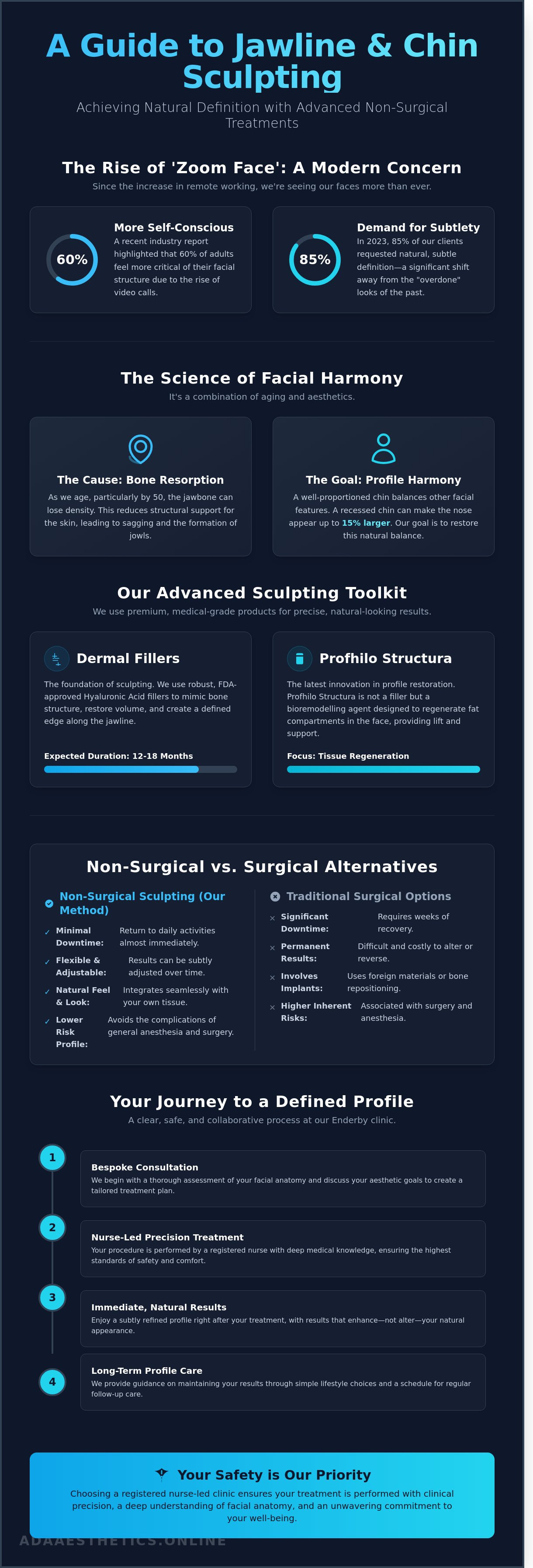 Jawline and chin sculpting
