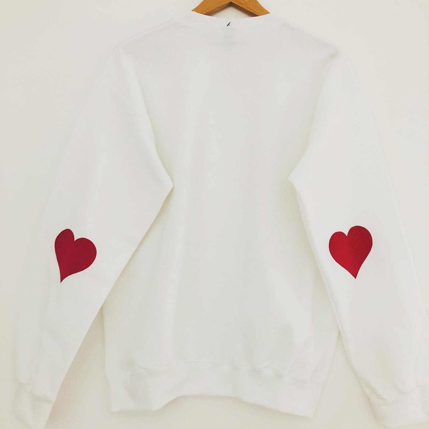 Jumper with hearts on elbows