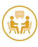 Outpatient treatment services icon representing ongoing addiction recovery and behavioral health support.