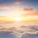 Sunrise over clouds representing access to affordable addiction treatment and recovery programs.