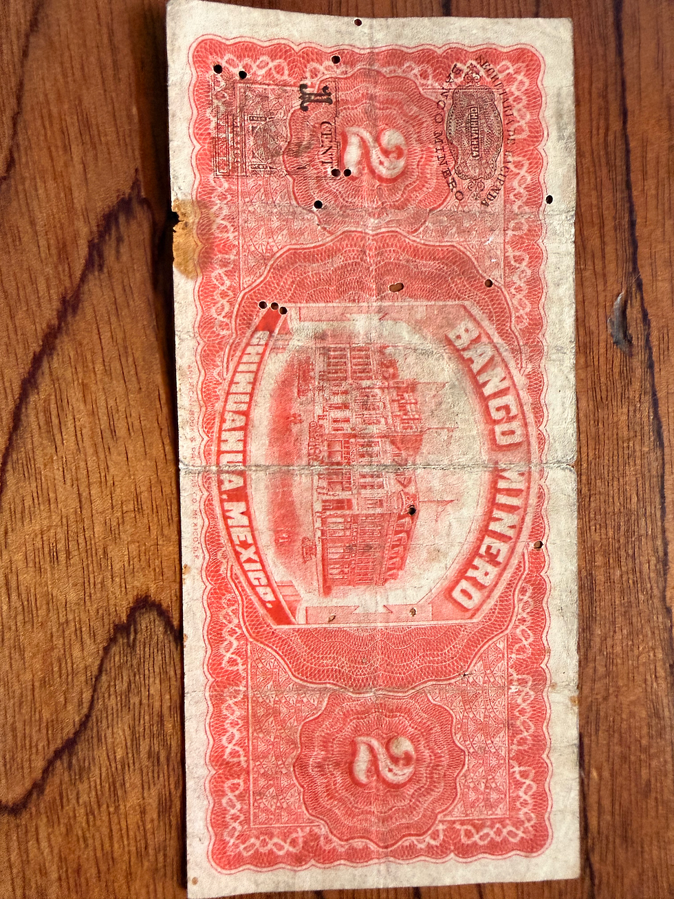 Miniatura: Dos pesos del Banco Minero de Chihuahua