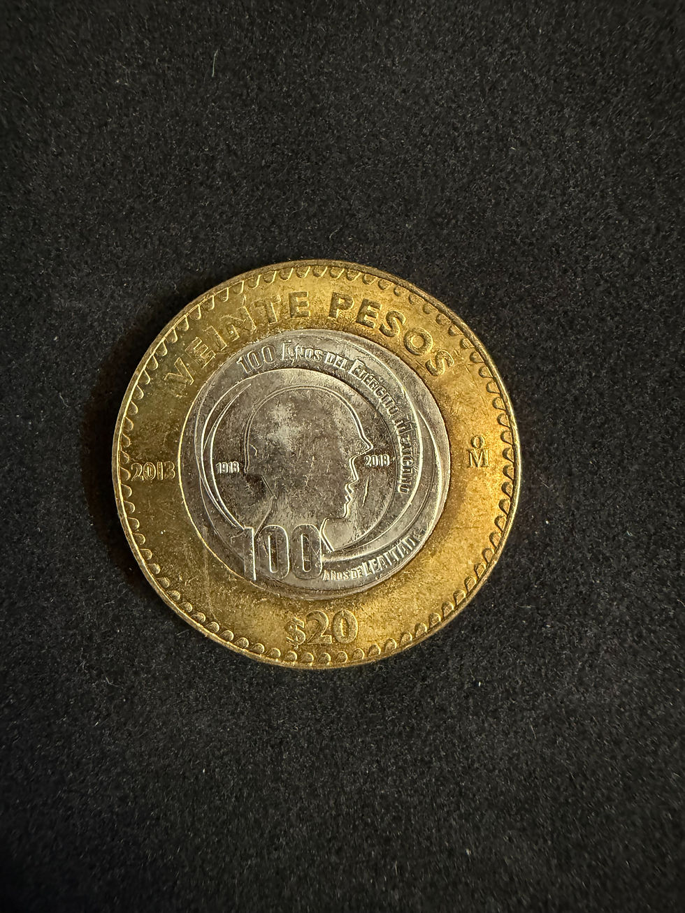 Miniatura: moneda 20 pesos de 100 Años del Ejercito Mexicano