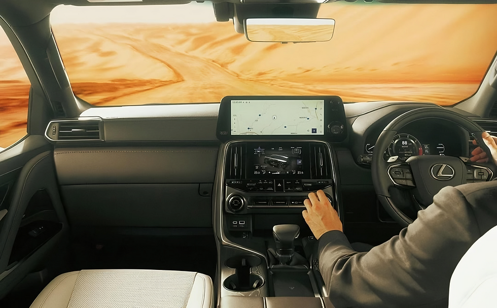 Whether you’re the one behind the wheel or relaxing in the back seat, the LX 500d delivers an experience that is nothing short of first-class.