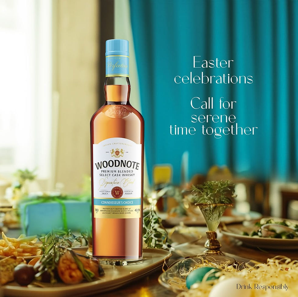 Versatile in its appeal, Woodnote Whisky can be enjoyed neat to fully appreciate its layered character, or with a few drops of water to open up its aromatic complexity. It also adapts well to simple whisky cocktails where its wood driven profile remains prominent. For pairings, it complements grilled meats, roasted vegetables, mild Indian spices and nut based desserts, enhancing both the whisky and the food experience.