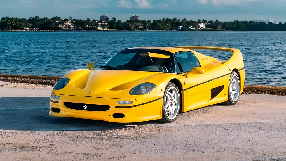 The Ferrari F50 is another ultra-rare model in the David Lee Ferrari collection. With its naturally aspirated V12 derived from Formula 1 technology, the F50 offers an unmatched driving experience. The price of this model hit approximately ₹115 crore at Mecum Kissimmee recently. Its rarity and engineering brilliance make it one of the most prized cars in the collection.