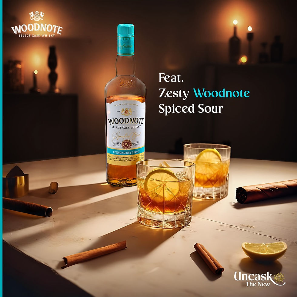 Woodnote Whisky offers a layered aromatic profile with notes of toasted oak, vanilla and gentle spice, complemented by subtle fruity undertones. On the palate it delivers a balanced yet expressive character, featuring hints of caramel, wood driven warmth and mild sweetness that evolve gradually. The finish is smooth and lingering, carrying forward notes of oak and spice that reflect its experimental maturation style.