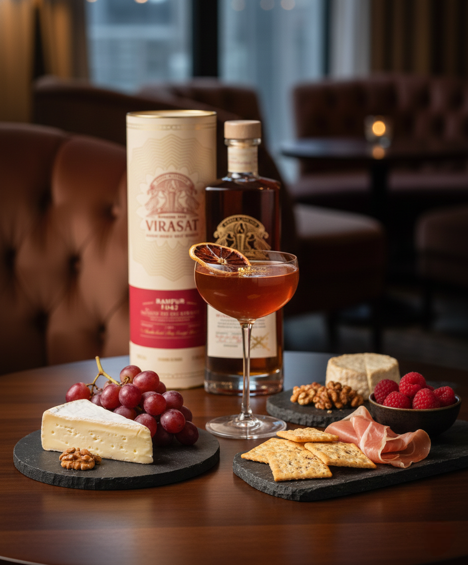 To appreciate Rampur 1943 Virasat Single Malt, enjoy it neat or with a little bit of water to unlock its aromatic layers and flavour nuances. It also pairs well with grilled meats, mild curries, caramel-based desserts and soft cheeses, allowing the whisky’s sweetness and spice to complement a range of complementary dishes.

