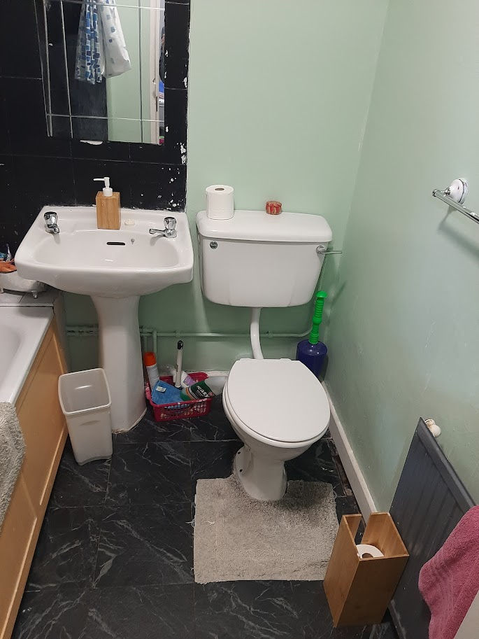 Bathroom, Chippenham, 2024, Woodward, before 3