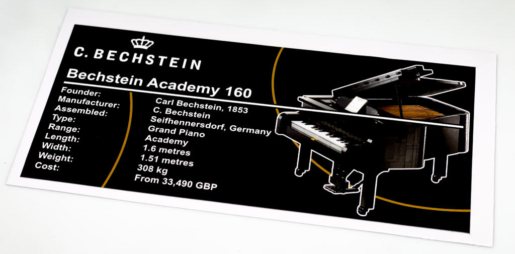 Lego Creator UCS Sticker for Grand Piano 21323
