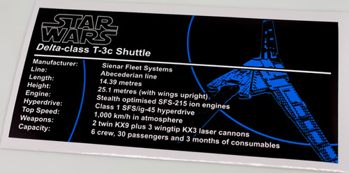 Lego Star Wars UCS MOC Sticker for Krennic's Imperial Shuttle