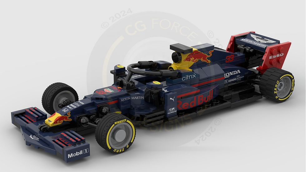 Thumbnail: Lego Sticker Sheet for F1 Red Bull Racing RB16 by LegoCG (MOC-60442) - v2