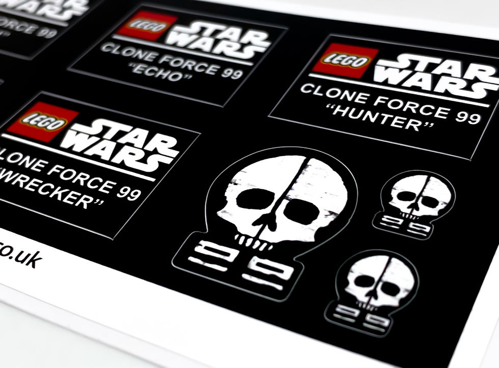 Thumbnail: Lego Star Wars UCS / MOC Stickers for Bad Batch Clone Force Helmets by alwayskin