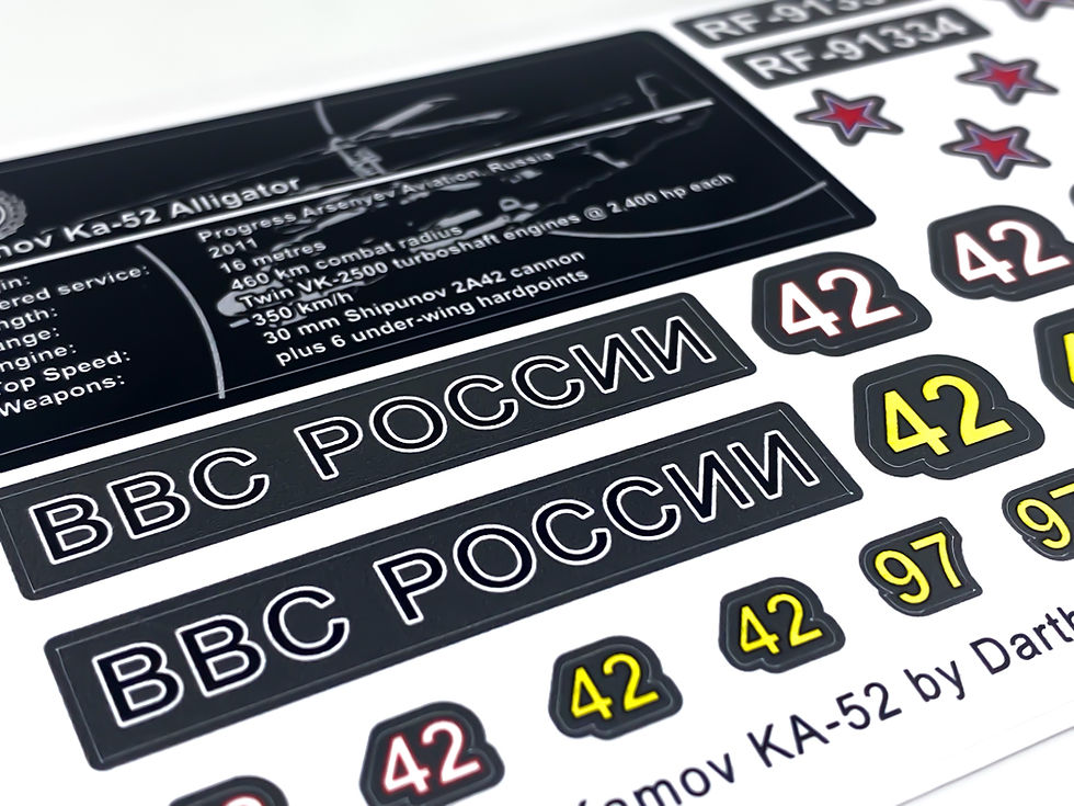 Thumbnail: Lego Sticker Set for Kamov KA-52 by DarthDesigner (MOC-57691)