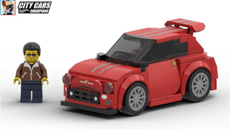 Thumbnail: Lego Sticker Sheet for Abarth 695 Tributo Ferrari (MOC-70942)