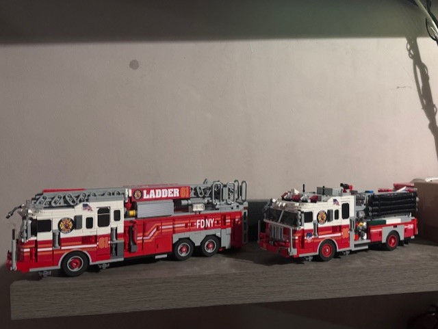 Thumbnail: Sticker sheet for FDNY Ladder 61 and Engine 66 (MOC-133793)