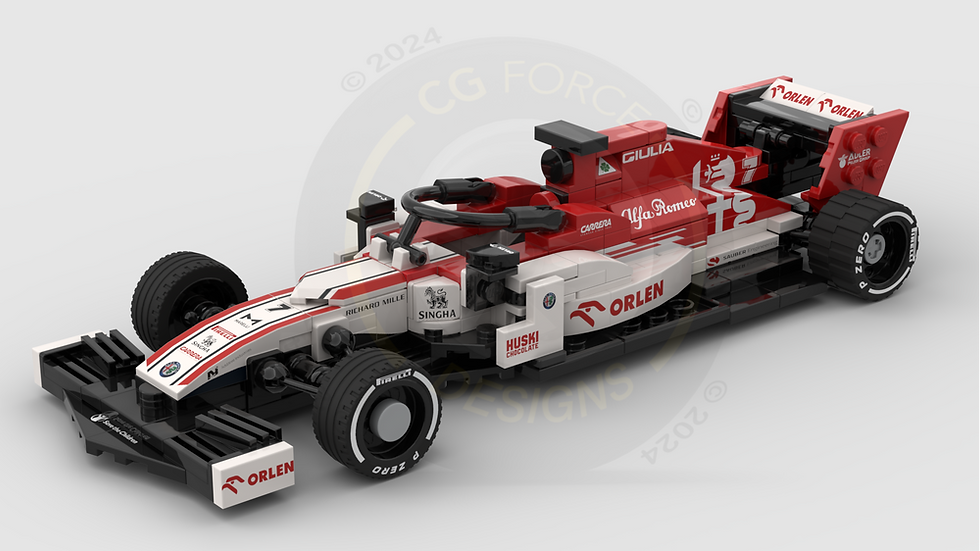 Thumbnail: Lego Sticker Sheet for F1 Alfa Romeo Racing C39 by LegoCG (MOC-60607) - v2