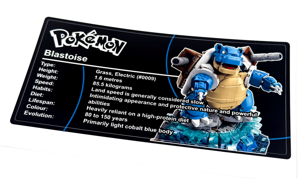 Display Sticker for Blastoise 72153