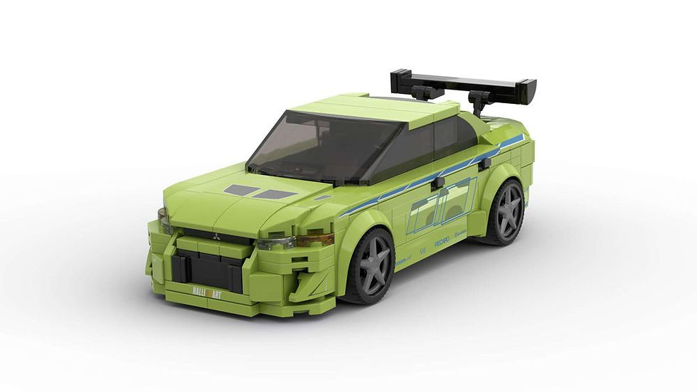 Thumbnail: Sticker Sheet for 2 Fast 2 Furious Mitsubishi Lancer Evolution VII (MOC-150197)
