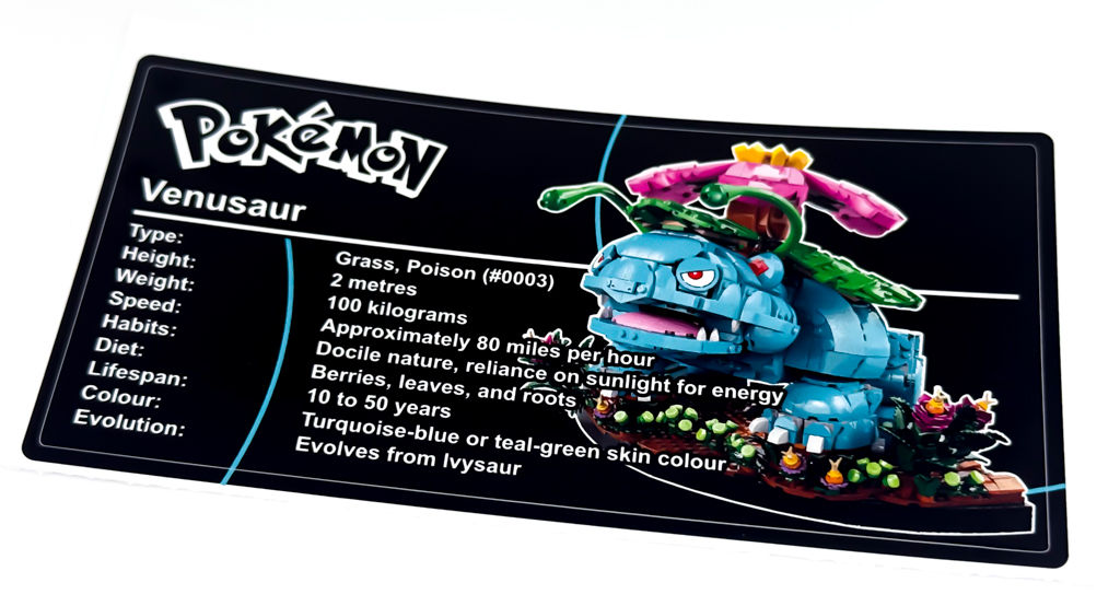 Display Sticker for Venusaur 72153