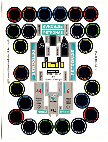 Lego Sticker Sheet for F1 Mercedes W05 by LegoCG (MOC-105364) | U C ...