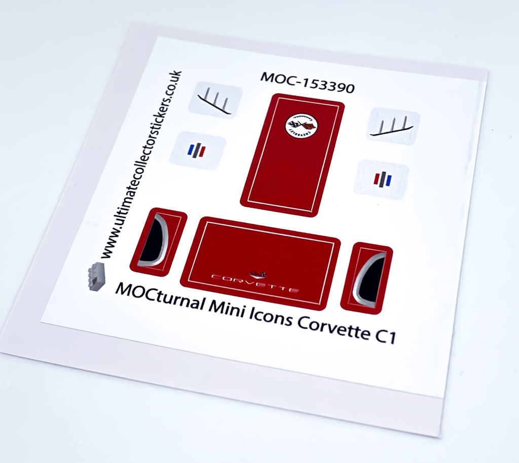 Sticker Sheet for MOCturnal Mini Icons Corvette C1 (MOC-153390)