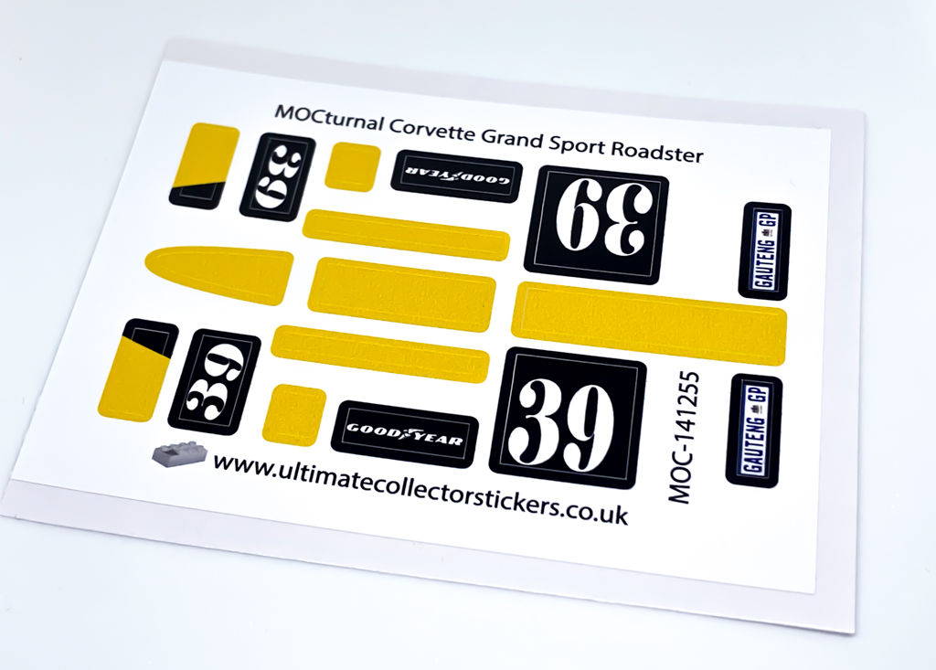 Sticker Sheet for MOCturnal Corvette Grand Sport Roadster (MOC-141255)