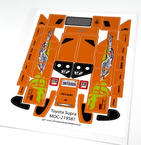 Sticker Sheet for Fast and Furious Toyota Supra (MOC-219581) | U C