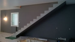 Escalier béton vernis mat