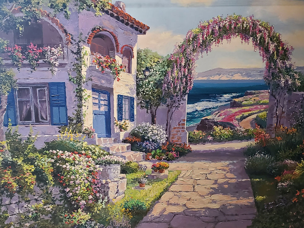 "La Jolla" Hand Embellished Serigraph 35x46
