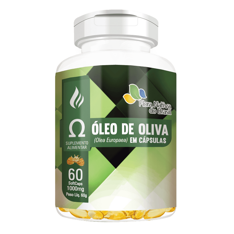 Óleo de Oliva de 1000mg - 60 caps